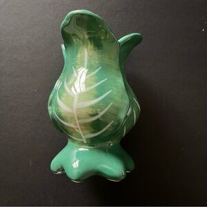 Threshold Green Ceramic Cabbage, Lettuce or Leafy Green Candle Holder